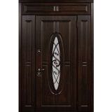 Монарх уличная с окном, ковкой, фрамугой и боковыми декорами для коттеджей шоколад-шоколад Монарх уличная с окном, ковкой, фрамугой и боковыми декорами для коттеджей шоколад-шоколад