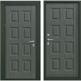 Металлическая уличная дверь Графит серая для коттеджей и таунхаусов Металлическая уличная дверь Графит серая для коттеджей и таунхаусов