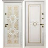 Дверь Версаче белая с золотой/серебрянной патиной в квартиру Дверь Версаче белая с золотой/серебрянной патиной в квартиру